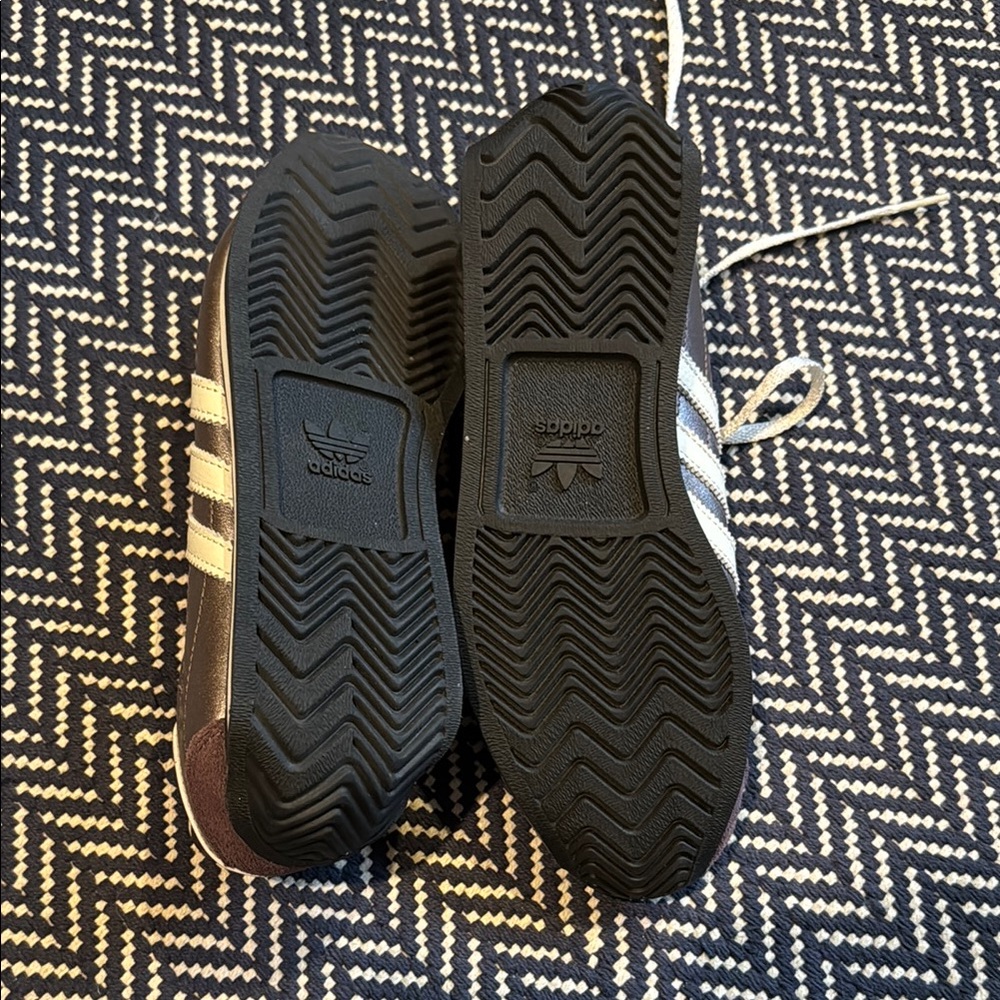 Adidas Reflective Purple Sneakers with Signature Stripes - Picture 6 of 7